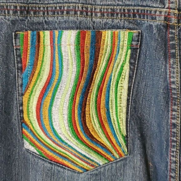 COOGI Style Embroidered Straight Leg Jeans W38 L32 - Picture 3 of 10